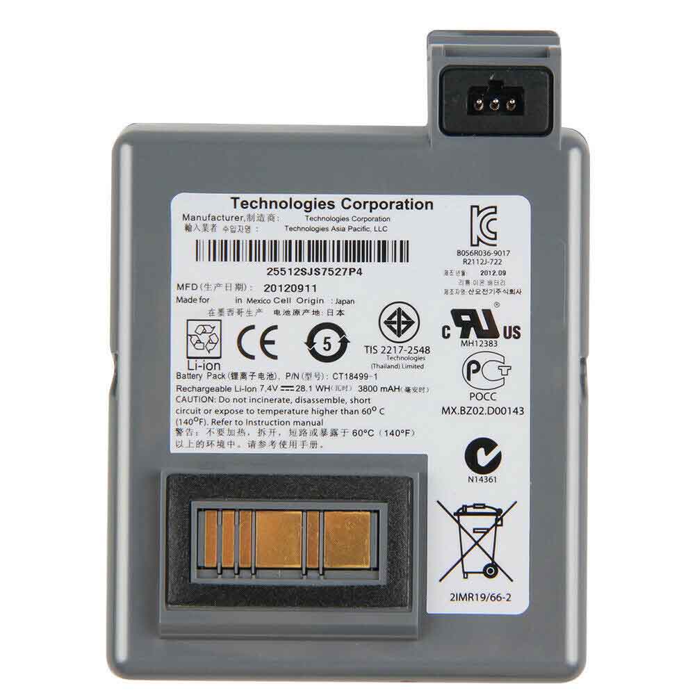 Batería para EC30-1ICP3/37/zebra-CT18499-1